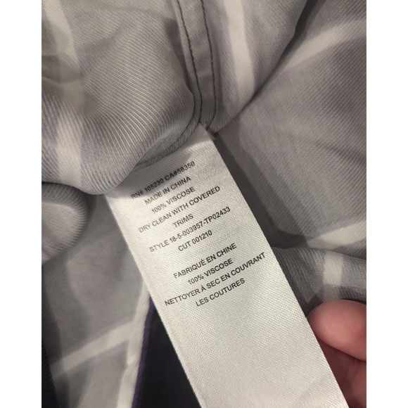 Equipment Bradner Striped Twill Shirt in Eclipse Noir Vi Size Medium - Picture 7 of 10